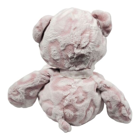 Nat & Jules Prudy Teddy Bear Lovey Plush Pink Circle Print Textured Gift Present - Picture 2 of 13